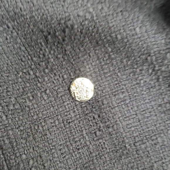 Rachel Zoe Black Double-Breasted Coat - Picture 3 of 8